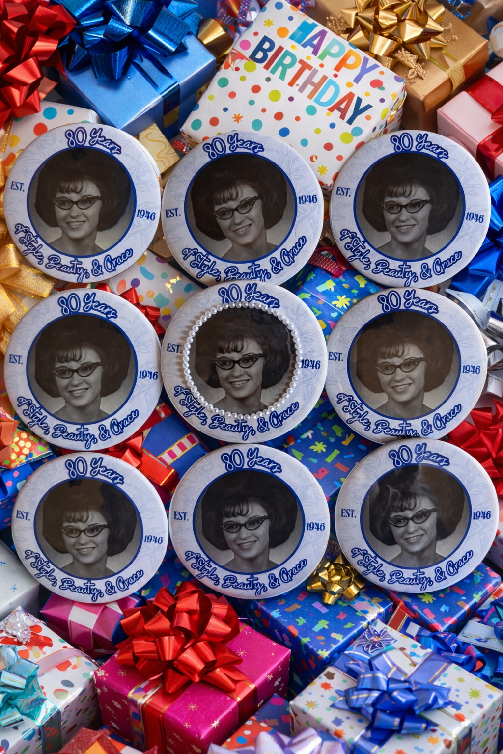 Custom Birthday Buttons