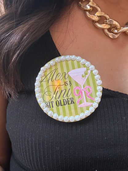 Custom Birthday Buttons