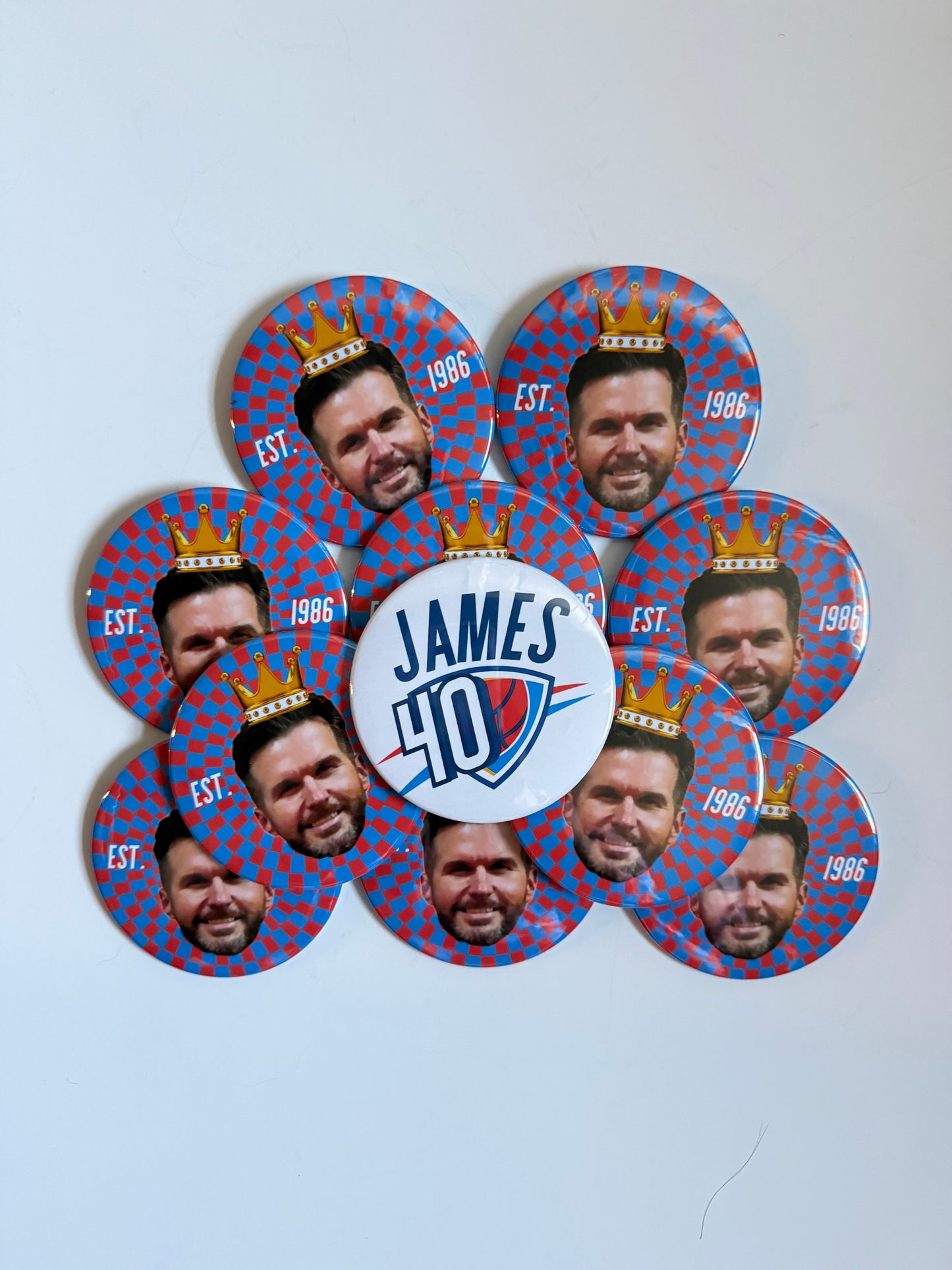 Custom Birthday Buttons