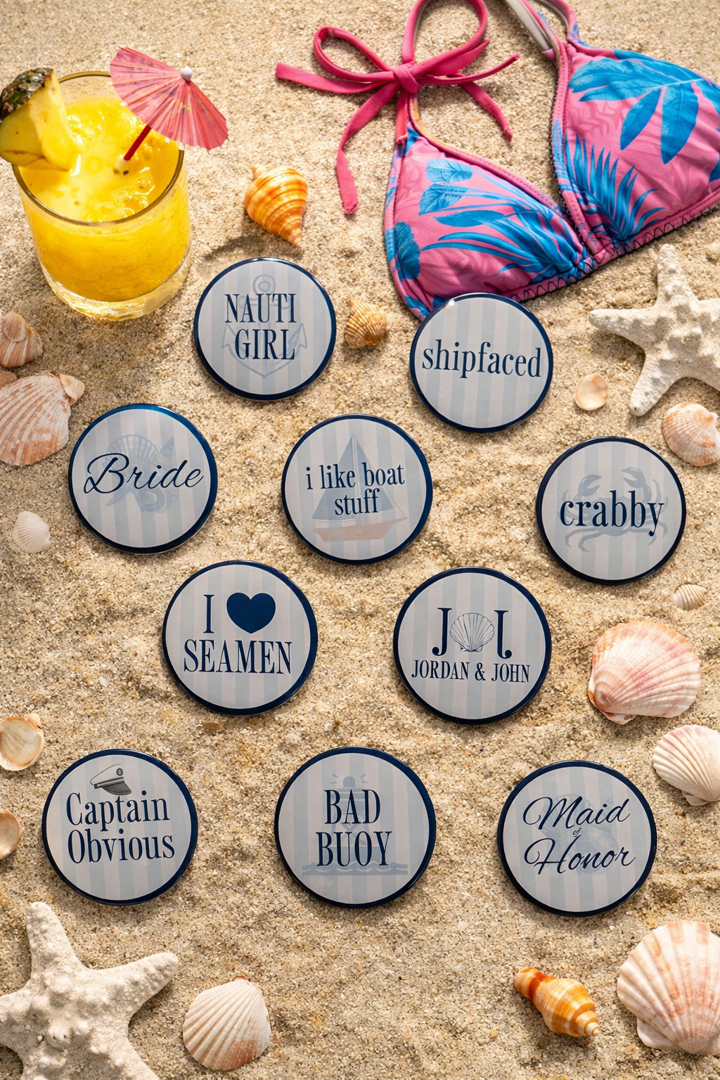 Custom Wedding Buttons