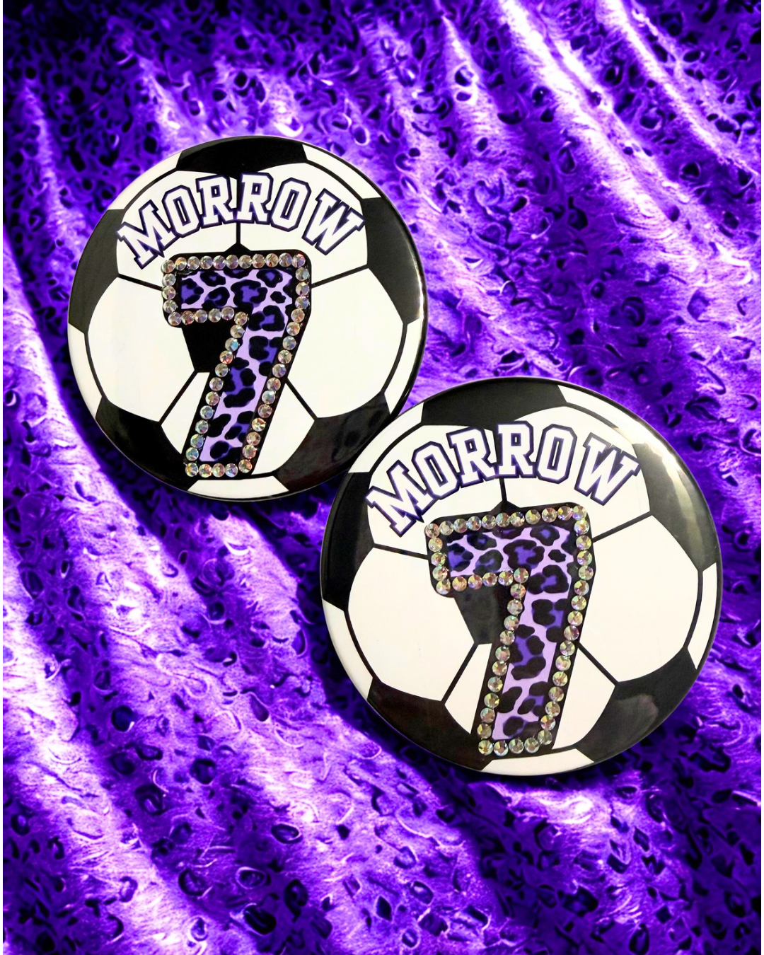 Custom Number Button-Soccer